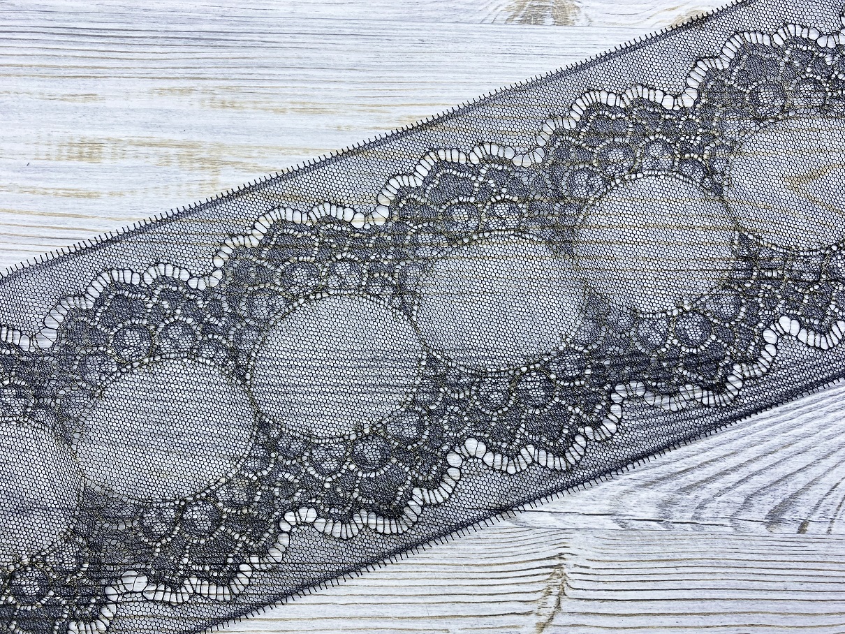 Кружево черный/золото 437360 G15 62635 1